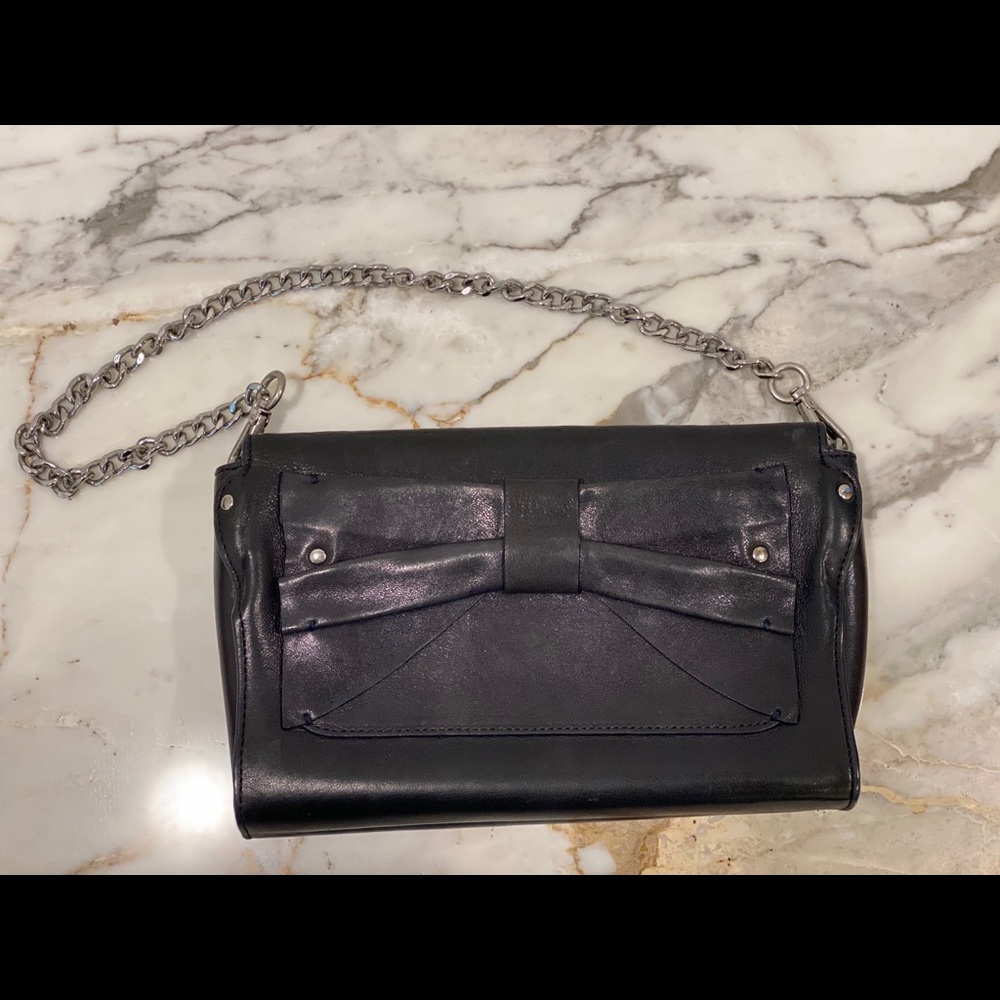 Nanette Lepore Bow Clutch - Navy Blue